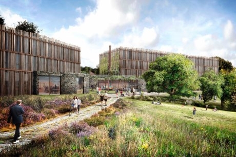 An artist's impression of the Eden Project hotel